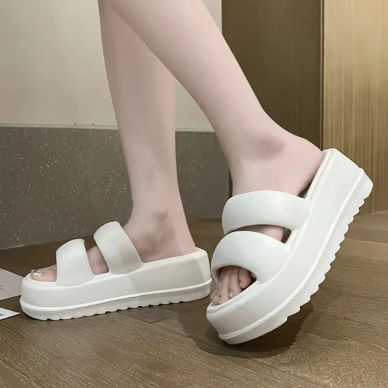 DREW SHOW 6Cm Eva New Sandals for Women - Non-Slip Chunky Slippers with Thick Bottom - Walking Shoes, Girl