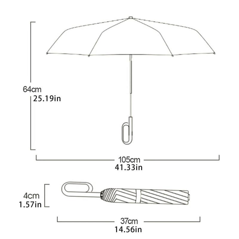 Product Introduction of Portable Large Automatic Umbrella, 1 Count Compact Design Umbrella, Suitable for Outdoor Activities, Perfect Gift for Commuters and Travelers 1