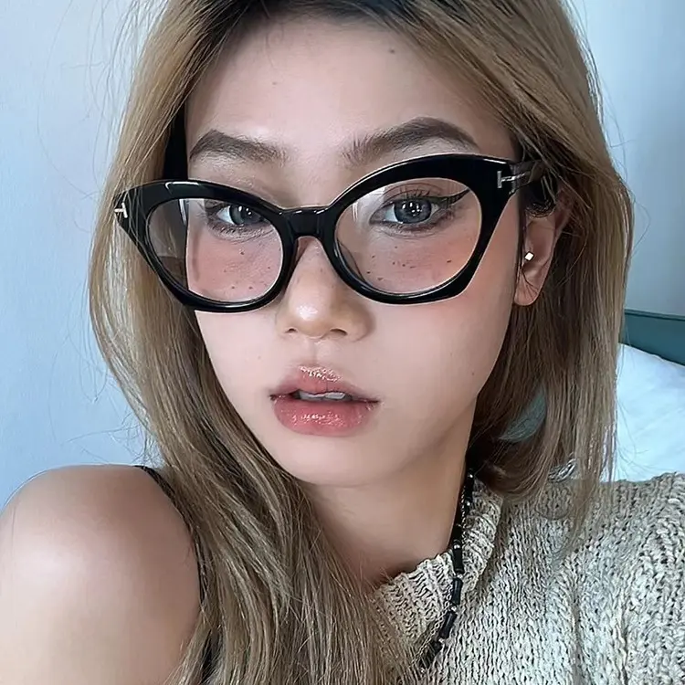 Kính Râm Nữ, Màu Xanh Dương Sáng, Thời Trang Cua Voi trend  glasses gọng  kính Women