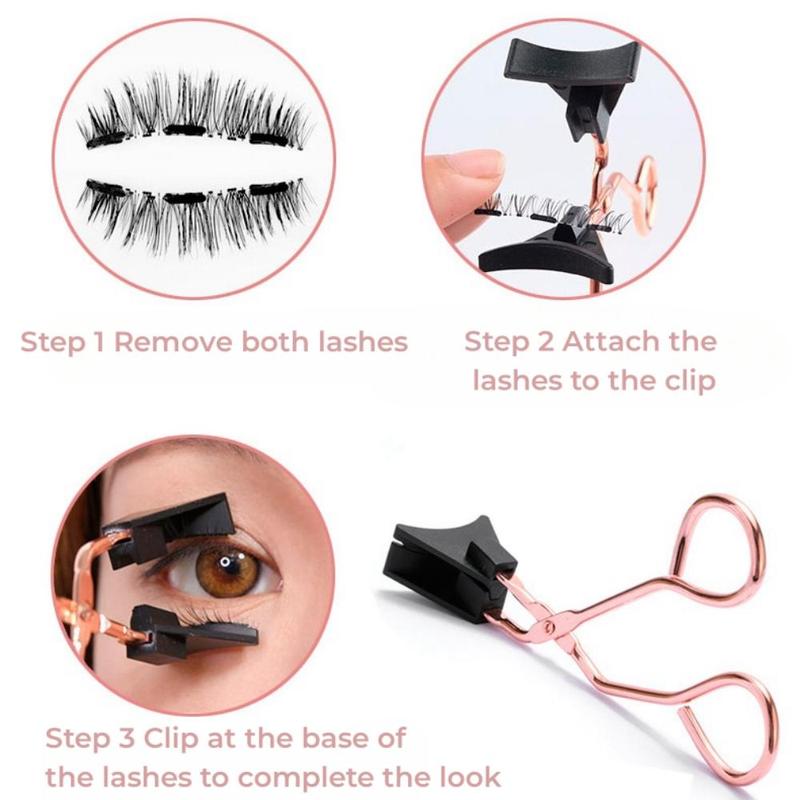 Product Introduction of Magnetic Eyelash Curler, 1 Count Portable Thickened Lash Curler, Professional Makeup Tools for Women 13