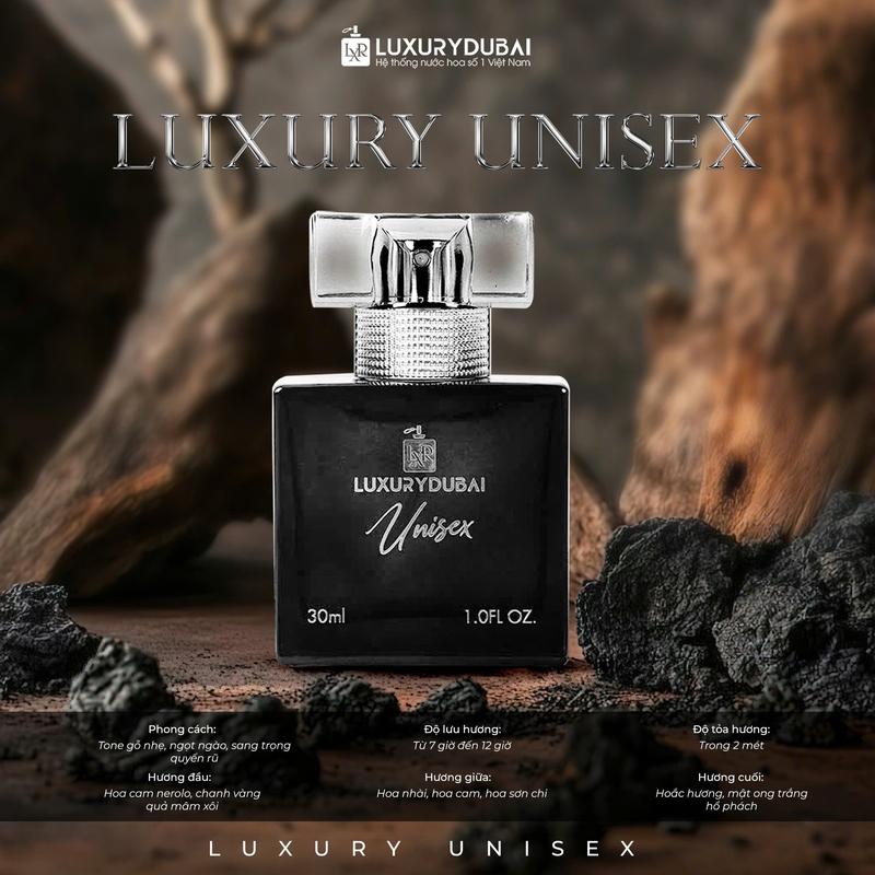  LuxuryDubai Nước Hoa LUXURY UNISEX 30ml - Sang Trọng Quyến Rũ Tỏa Hương Xa Độ Lưu Mùi Hương 12 Giờ Dành Cho Cả Nam Và Nữ - Perfume Cao Cấp 
