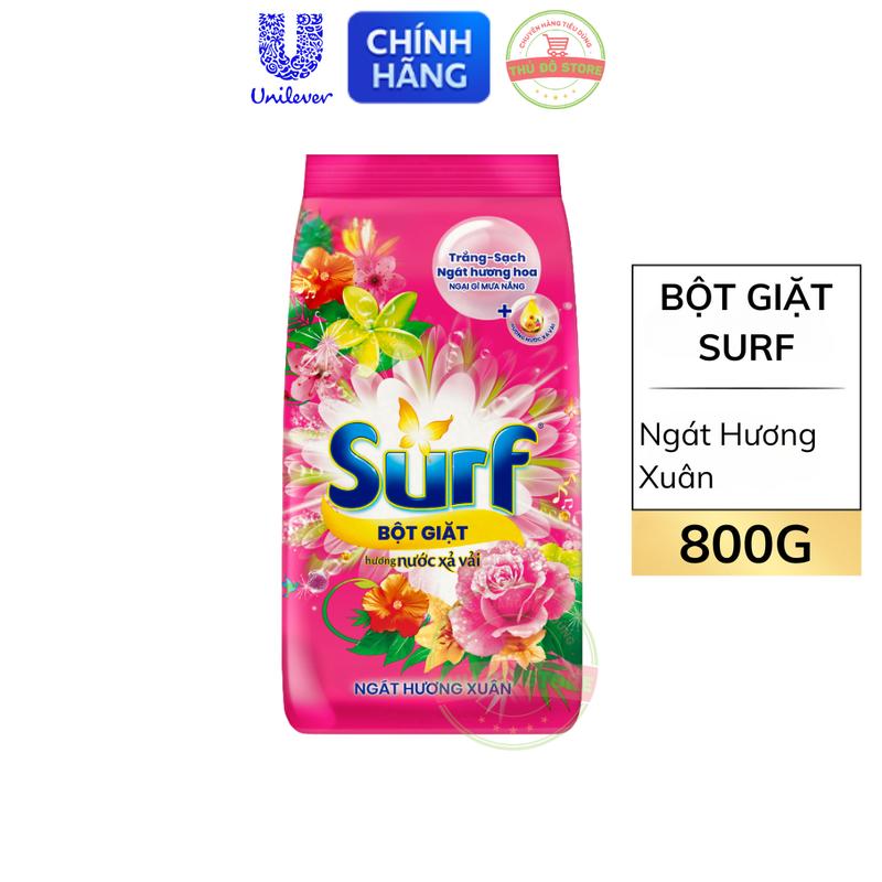 Bột Giặt Surf Hồng Ngát Hương Xuân - Túi 800G 