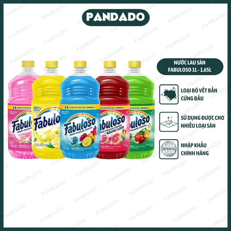 Nước lau sàn Fabuloso của Mỹ dùng cho sàn gạch và sàn gỗ 0