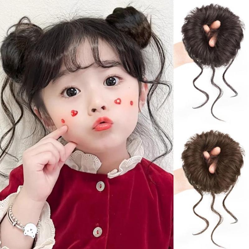 Product Introduction of Búi Tóc Xoăn, Đạo Cụ Chụp Ảnh, Dành Cho Trẻ Em, Búi Tóc Lộn Xộn, Dây Buộc Tóc, Scrunchies Tổng Hợp, Co Giãn, Tự Nhiên, Mảnh Tóc Giả, Thích Hợp Cho Trẻ Em 8