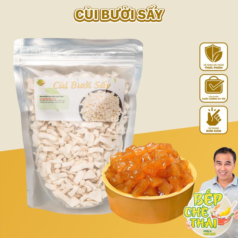 Cùi bưởi sấy khô - Cùi bưởi an giang đã qua khử đắng - Túi 100gr / 500gr - Bếp Chè Thái