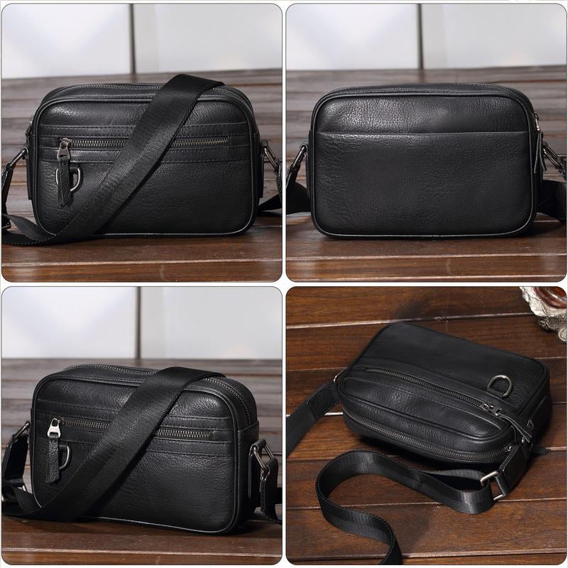 [Liinz] Túi Đeo Chéo Da Bò Nam Trẻ Trung L1238