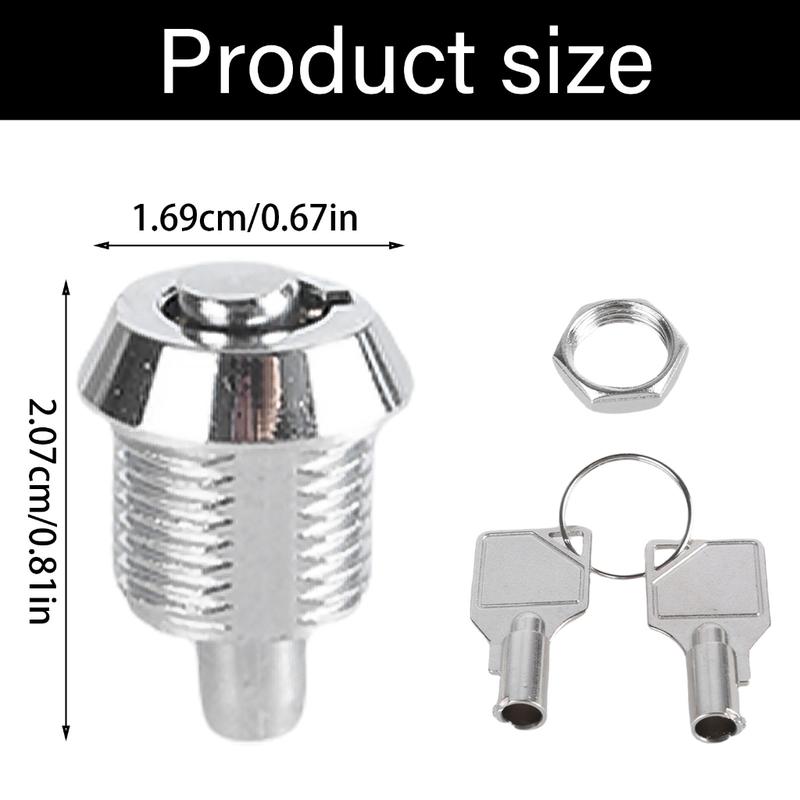Product Introduction of Car Push Lock Boats Motor Home Cabinet Drawer Button Lock For Furniture 0