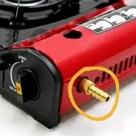 Sambungan selang gas untuk kompor portable ke gas LPG