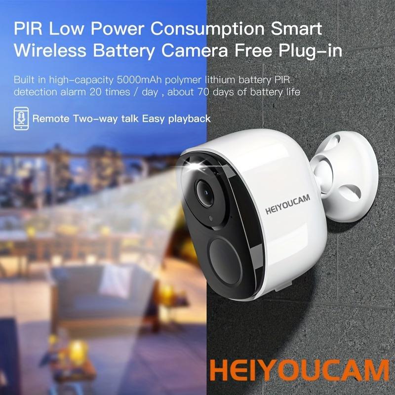 Camera an ninh không dây ngoài trời HEIYOUCAM, độ phân giải video 3MP, camera…