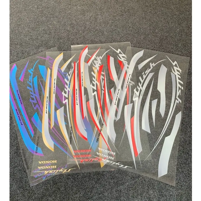 Striping Transparan Stiker Scoopy All New Stylish  - STIKER LIS BODY MOTOR SCOOPY ALL NEW 2017-2023 SIMPLE KEREN ELEGAN Motor Motorcycle