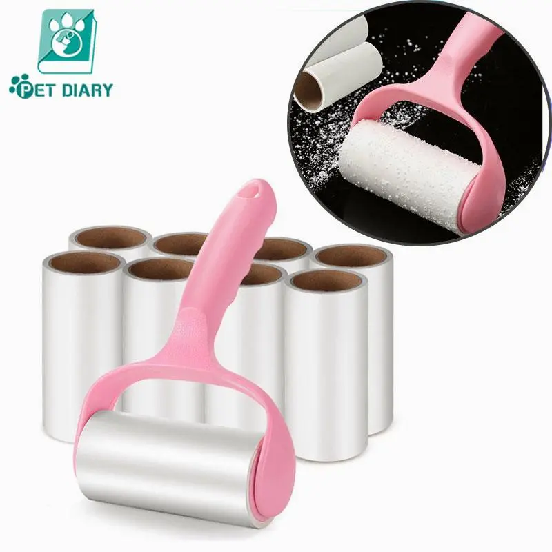 Sticky Cleaner Hair Roller with Cover Clothes Cleaning Dust Removal Strong Sticky Reusable