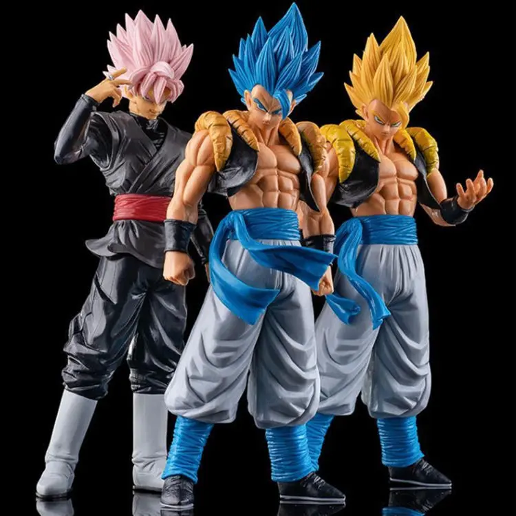 Đồ Chơi Mô Hình Anime, Dragon Ball Làm Bằng Tay, Có Hoa Hồng, Màu Hồng Đậm, Đen, Wukong, Tóc Xanh Dương Và Tóc Vàng, Đồ Trang Trí Toy