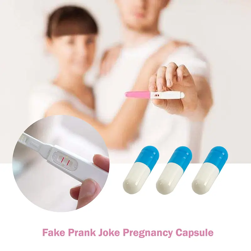 Fake Prank Joke Pregnancy Test Capsule Fool's Day Practical Fidget Joke ...