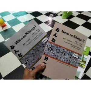 PAKET 2 BUKU MINNA NO NIHONGO 1 DAN 2 VERSI TERJEMAHAN & KETERANGAN TATA BAHASA VERSI BAHASA INDO