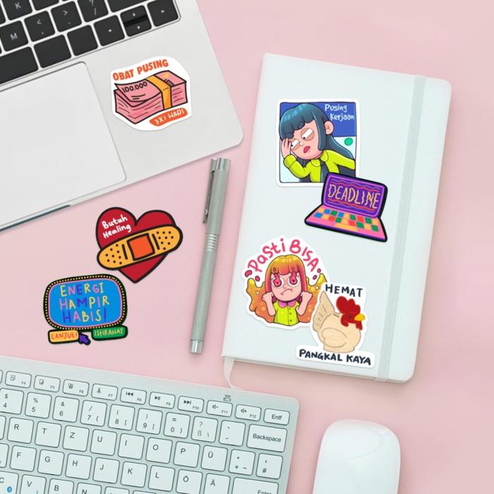 Jual Sovlo Sticker Pack - Cute Sticker DIY Set (Sticker 1 pack isi 5 ...