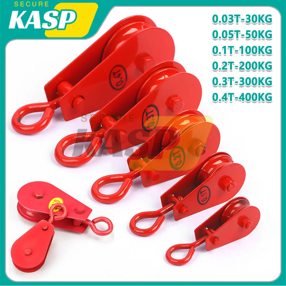 50kg To 400kg Red Pulley Roller For Rope Lifting Traction Red - TikTok ...