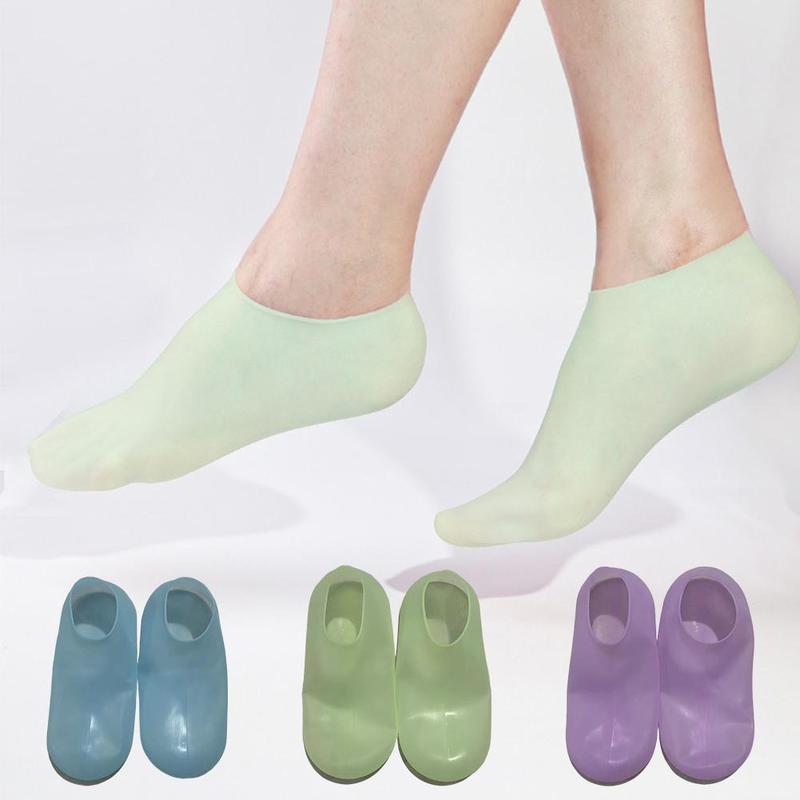 Product Introduction of Silicone Protective Moisturizing Foot Cover Socks Exfoliating, Tender, Anti Crack Socks Foot Skin Care Elastic Socks 24