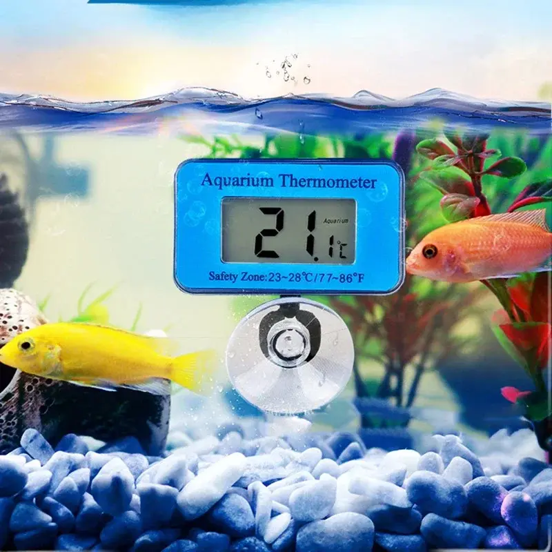-50 ~ + 70 Aquarium Thermometer Waterproof LCD Digital Fish Tank Submersible Water Temperature Meter Temperature Control