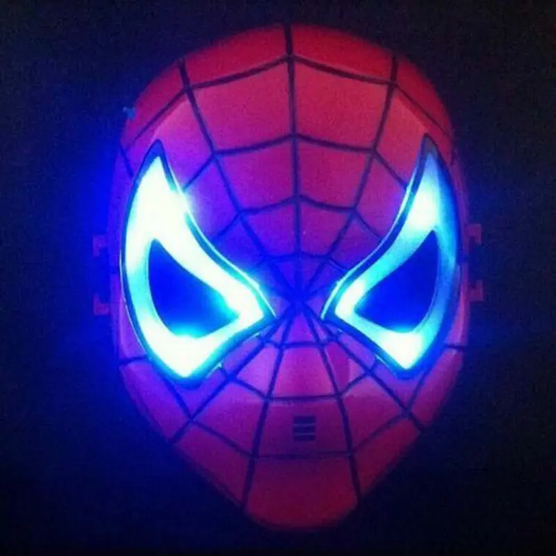 Mặt nạ hóa trang Spider Man  - mặt nạ người nhện có đèn LED - Smart Baby Toys mặt  nạ 4