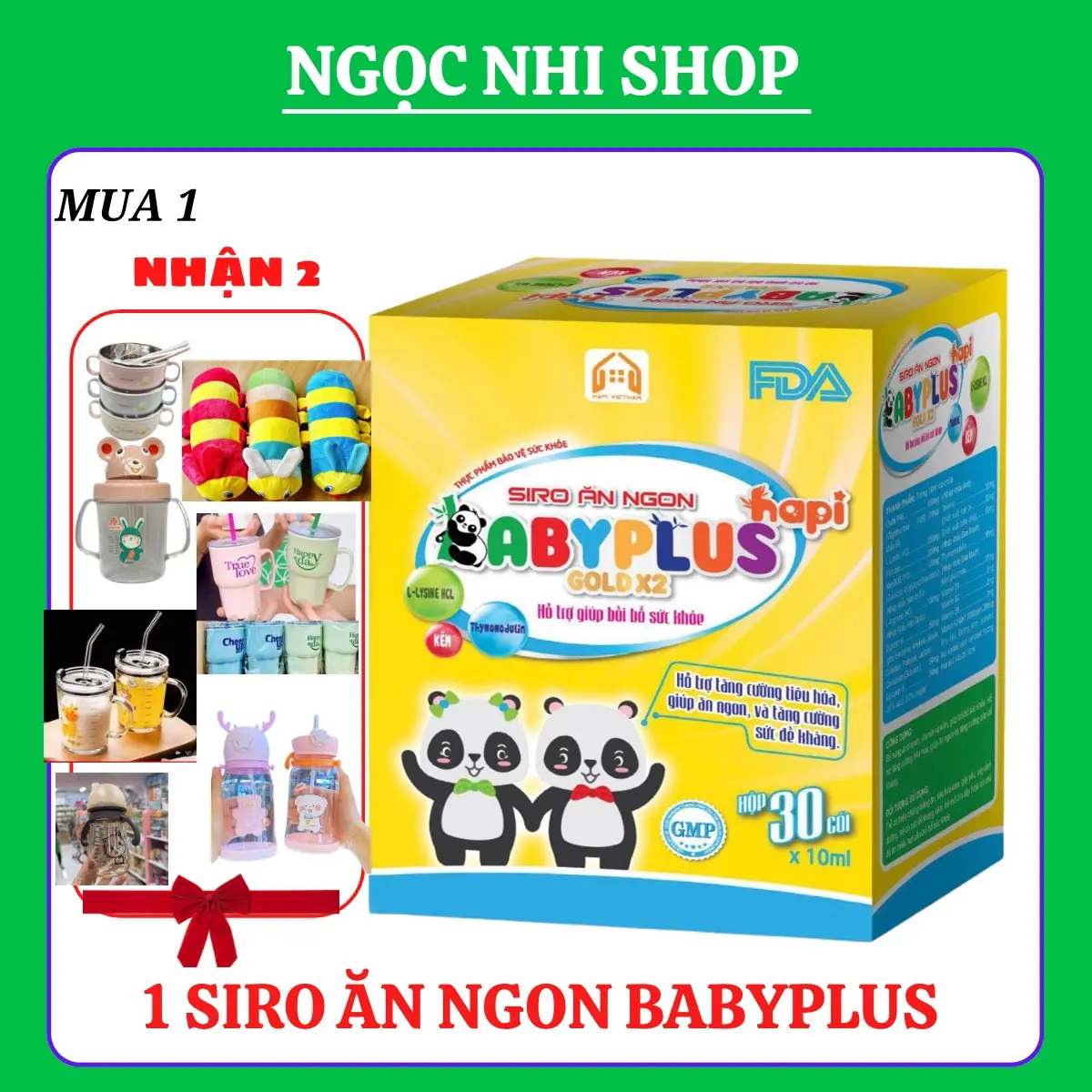 Siro ăn ngon babyplus kèm quà xinh