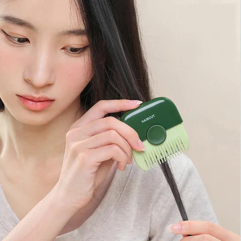 Product Introduction of 2 In 1 Baby HairCut And Hairdressing Comb Trim Bangs And Broken Hair Bangs Trimmer Manual Portable Children's Hair Clipper 25