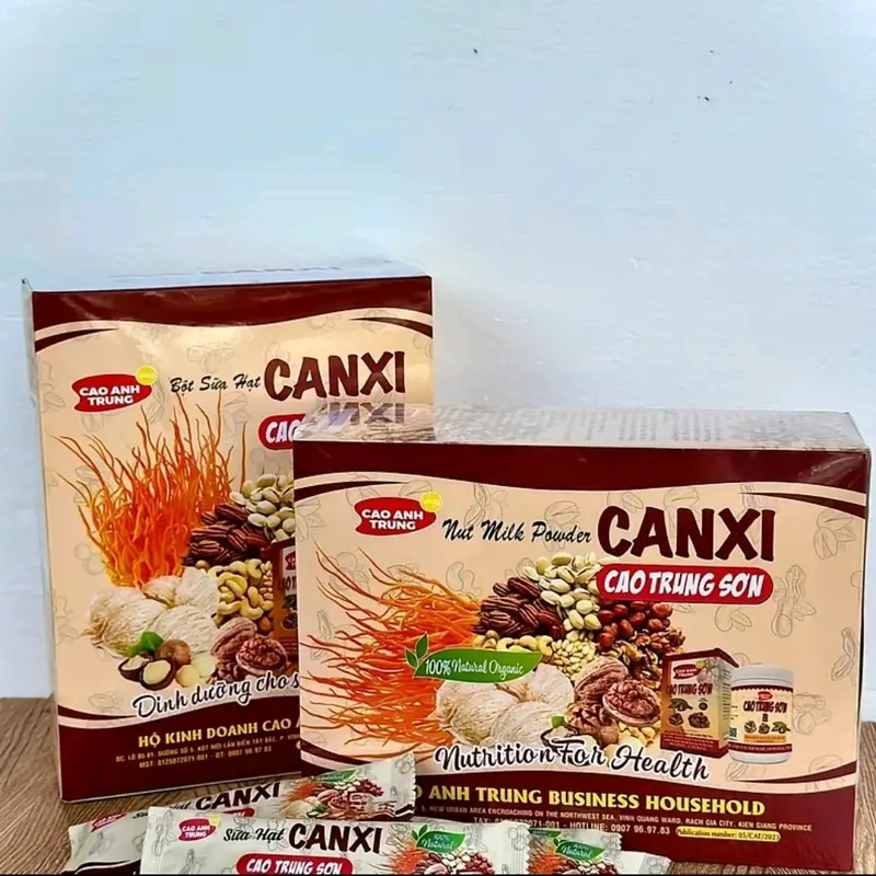 Bột Sữa Hạt CANXI CAO TRUNG SƠN Tặng 1 Ly sứ Chua Đường 2