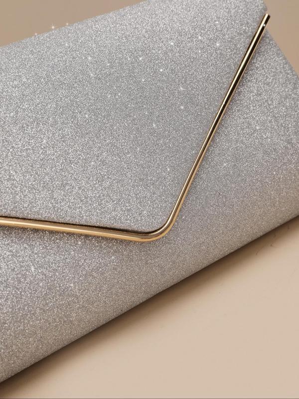 Women's Elegant Glittering Evening Bag, Exquisite Clutch Crossbody Bag, Trendy Flap Bag for Party Decoration 4