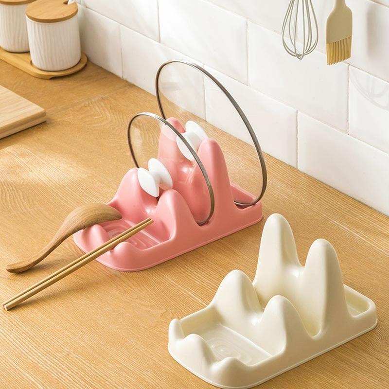 Giá Để Nắp Vung Xoong Nồi, Kệ Gác Thìa Đũa Thìa Nấu Ăn Tiện Lợi Gia Dụng Thông Minh Kitchen