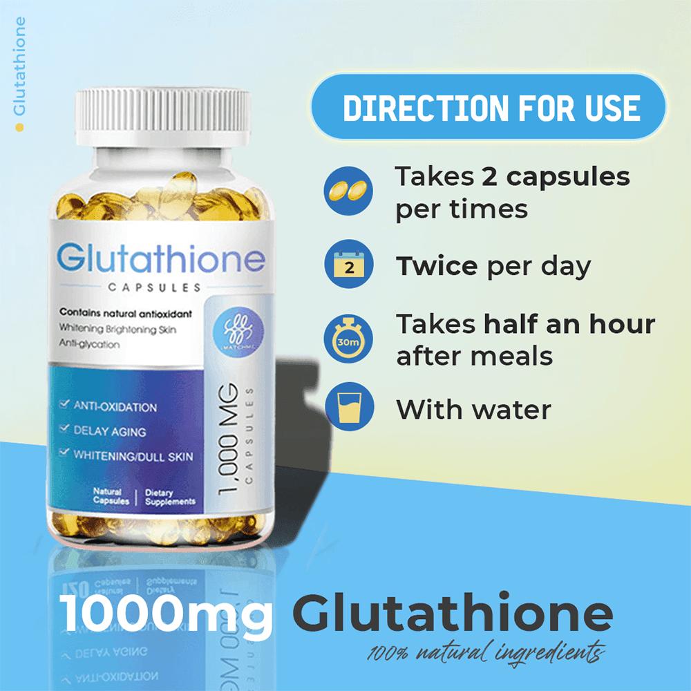Glutathione Capsules Collagen Skin Whitening Antioxidant Anti-Aging  Immunity Supplement Health