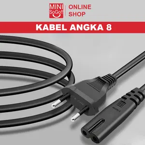 Kabel Power Angka 8 / Kabel Power Printer / Kabel Cas Panjang 1.8 Meter Full