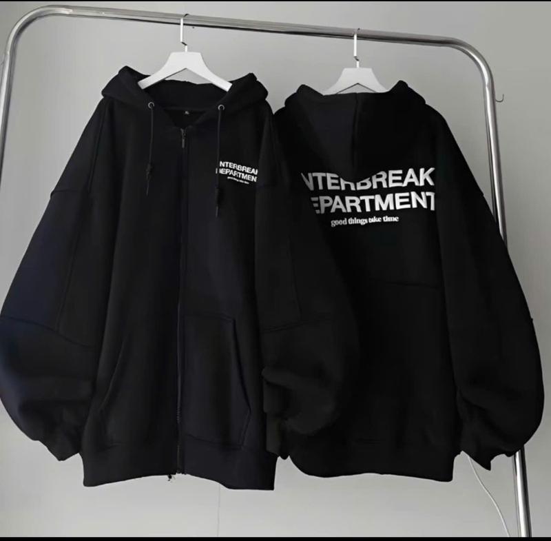 Product Introduction of Áo Khoác Nỉ Hoodie Form Rộng Tay Phồng Thời Trang Thu Đông Giữ ấm cơ thể Menswear Dài Tay 3
