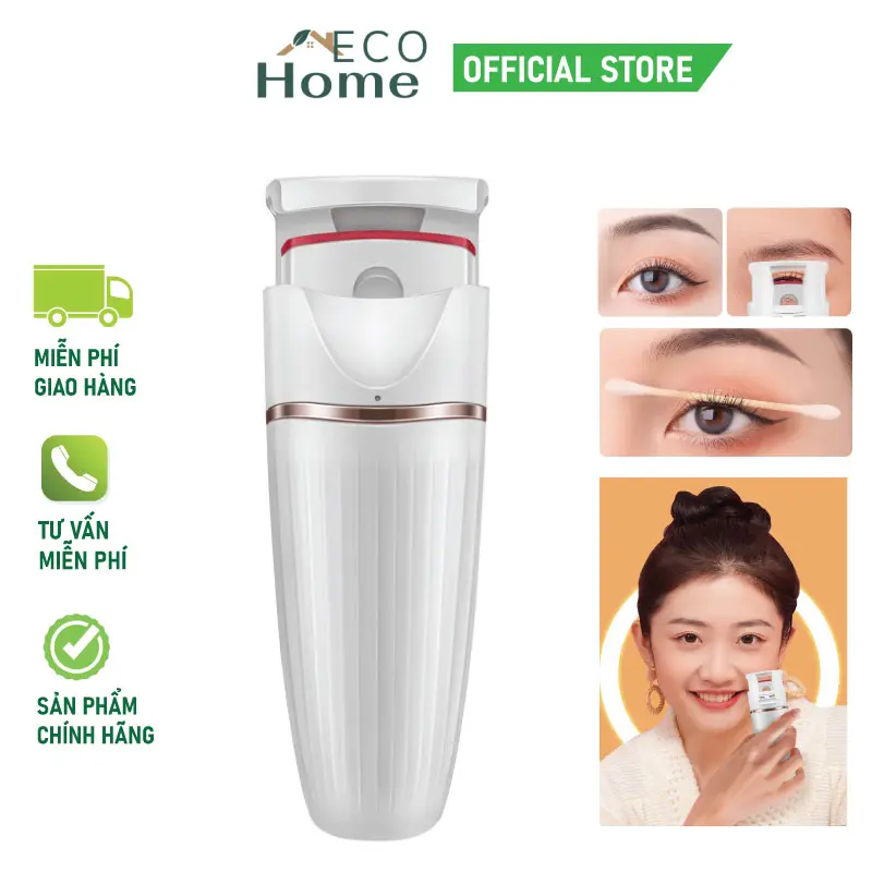Máy uốn mi nhiệt, kẹp, dụng cụ uốn lông mi cong tự nhiên ECO HOME JK-M74 Trang Điểm Cosmetic Women