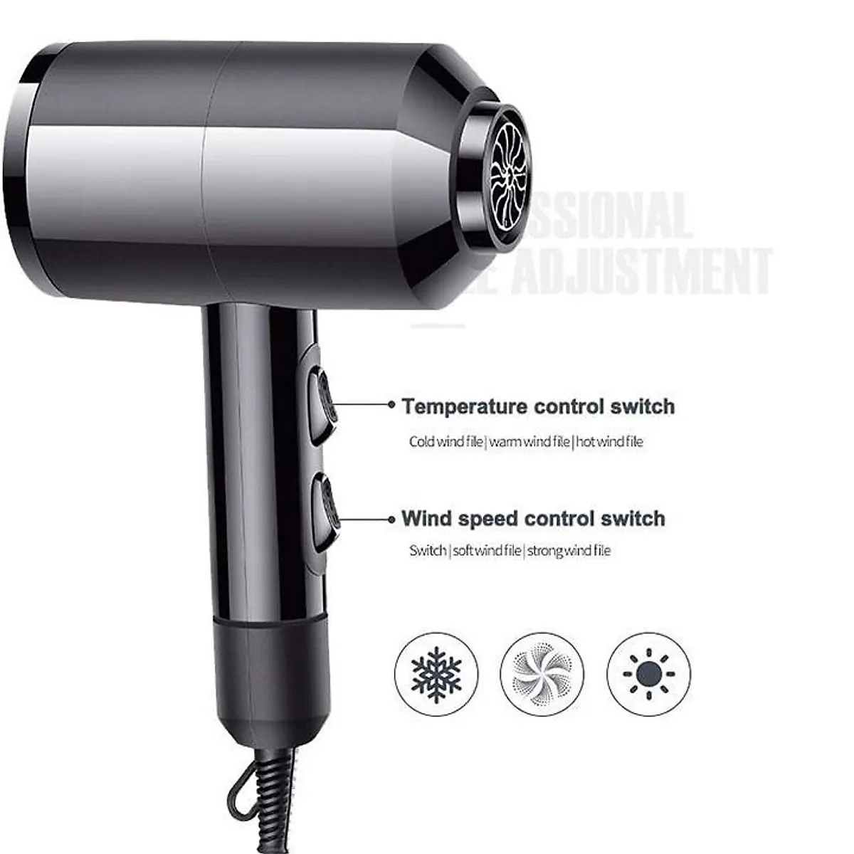 Máy Sấy Tóc Nóng Và Lạnh 1600w PX-3805