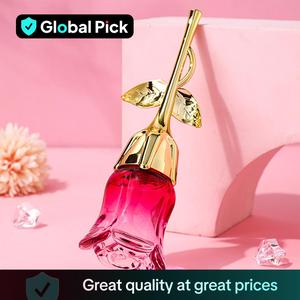 Women's Rose Pattern Perfume, Pink Glam Floral Scents Perfume Elegant Fragrance for Women, Roses Perfume, Glam Long Lasting Fragrance for Daily Life, Fashion Perfume for Party, Daily Clothing Decor, Cosmetics, Floral Scented Eau De Perfum