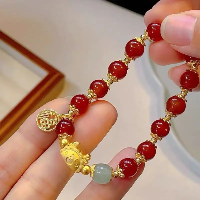 COD Gelang Keberuntungan Motif Naga Bracelet Dragon  Pria & Wanita GLG06 1