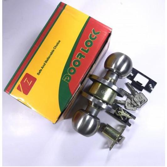  Ổ KHOÁ TAY NẮM TRÒN ZANI INOX   Khóa cửa phòng khóa nhà vệ sinh  