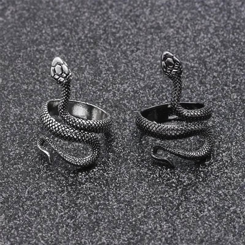 【zhamus】Vintage lacquer snake ring cobra ring 0