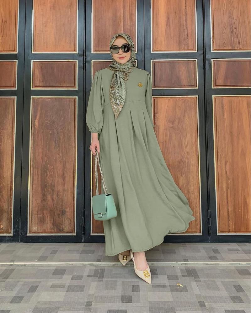Product Introduction of gamis karin model terbaru 2025 crinkle airflow premium Dress Balon Wanita 23