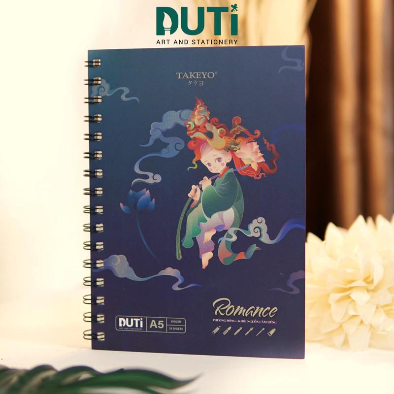  Sổ Vẽ Chất Lượng DUTi Giấy Không Kỵ Tẩy Dày 200gsm Size A5 A4 Chuyên Dùng Vẽ Mỹ Thuật 