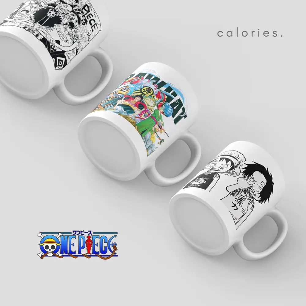 Mug gelas cangkir  One piece luffy zorro Strawhats Ace Souvenir Kado Hampers Gelas #mgop