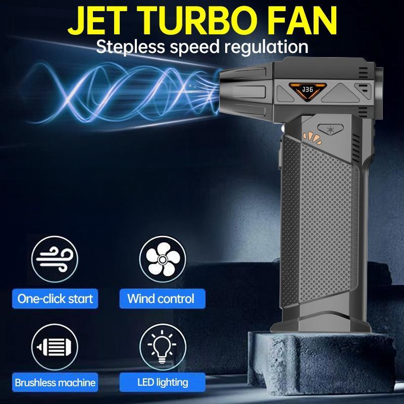 Product Introduction of Portable Handheld Fan, Rechargeable Fan with LED Display, Adjustable Speed Personal Fan for Outdoor Use, Cleaning Fan for Home Office 2