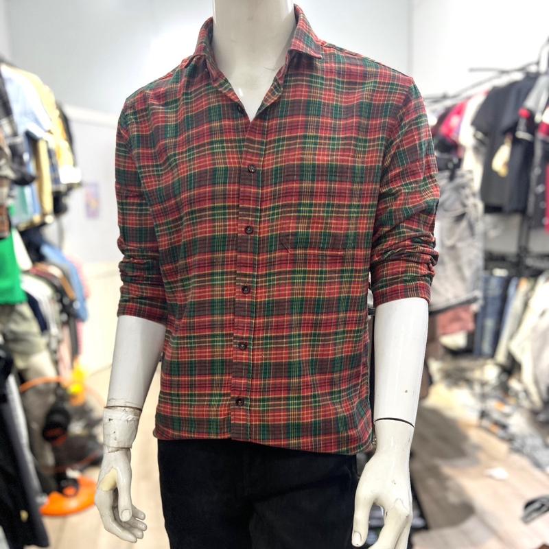 Áo  sơmi nam kẻ caro chất cotton dạ mềm  mịn  thoáng mát với form Slimfit ôm  vừa phải  mặc tôn dáng trẻ trung lịch thiệp Menswear Có Cổ Shirt sominam congso aonam depgiatot sơ sọc mi micaro 6