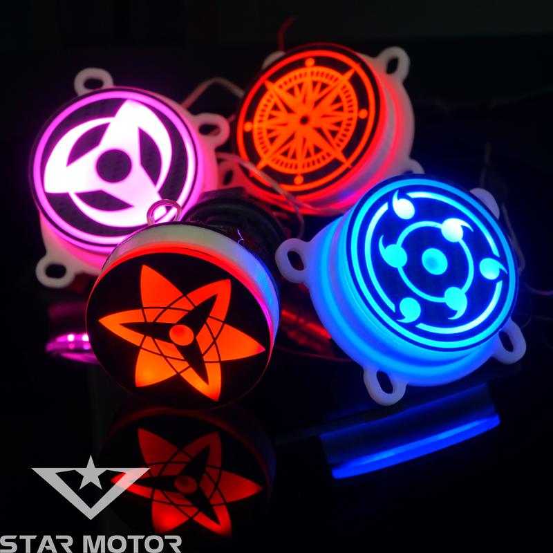 Đèn hậu xoay LED Sharingan điều chỉnh nhanh chậm dành cho các dòng xe Wave Sirius và các dòng xe chân tròn