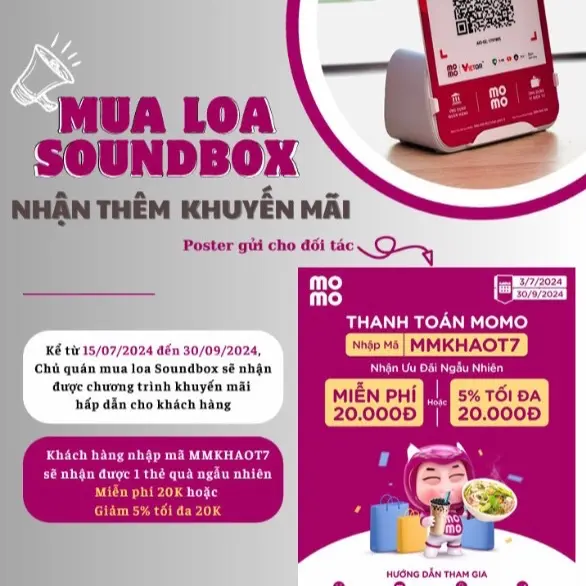 Thiết bị đốt soát giao dịch thanh toán chuyển khoản của MoMo