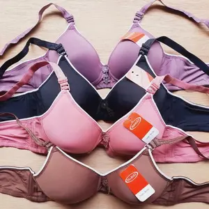 (PAKET ISI 3 PCS) 023 BRA MISSLILY POLOS DAN LIST KAIT 3 BUSA TANPA KAWAT 36-42 36 38 40 42 busa Tipis Bh 3 PCS