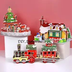 Puzzle Foam 3D Merry Christmas mainan edukasi anak