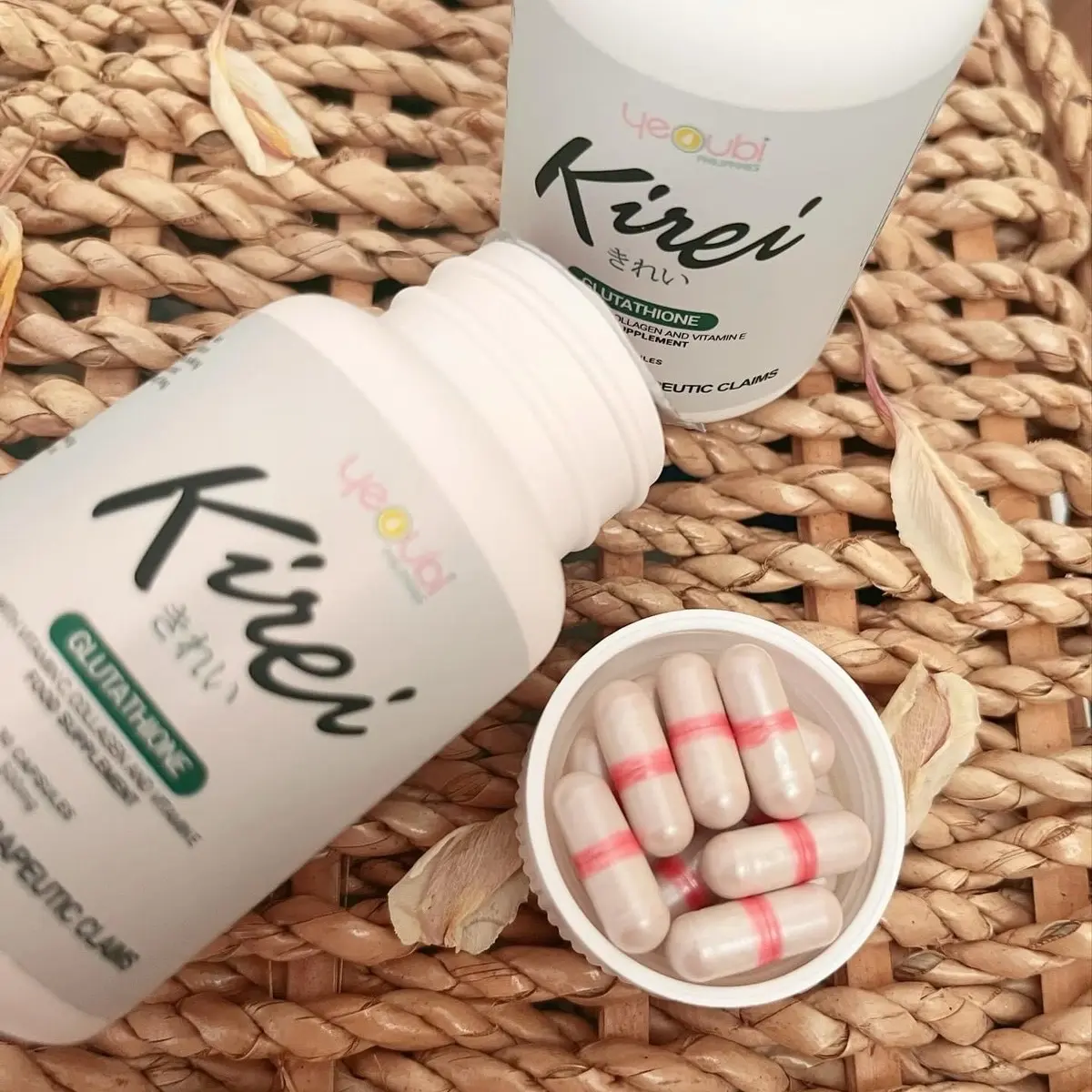 kirei glutathione Kirei Glutathione with vitamin C, Collagen and vitamin E Beauty Supplement  Capsule