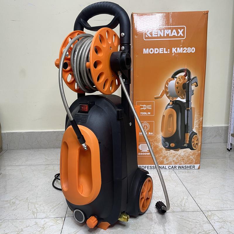 Máy Rửa Xe Chỉnh Áp Kenmax KM-280 - 2800W - Motor Cảm Ứng Từ - Có Rulo Cuộn Dây 5