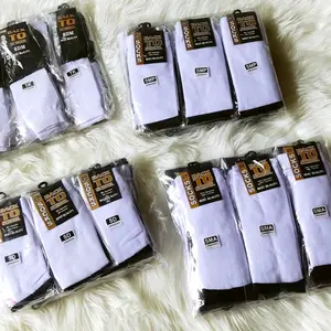 12 Pasang Kaos kaki sekolah Hitam Putih  SD, SMP, SMA / kaos kaki anak sekolah /  Fashion kaos kaki Sekolah Lembut