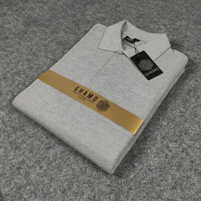 Kaos Krah Polo Shirt Pria Distro Keren Kaos Polo BerKerah Pria Dewasa Katun Serat Lengan Pendek Baju Fit Panjang Motif T-Shirt Atasan Casual Santai 0